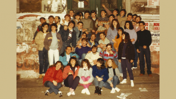 Estudiantes de Ing. Civil visitan Los Reyunos en 1986 